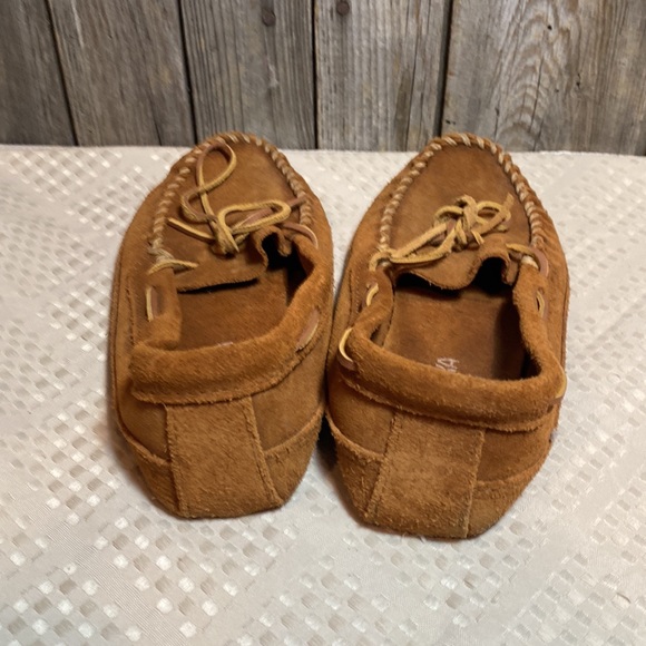 Minnetonka double bottom softsole moccasins men's - Picture 4 of 6